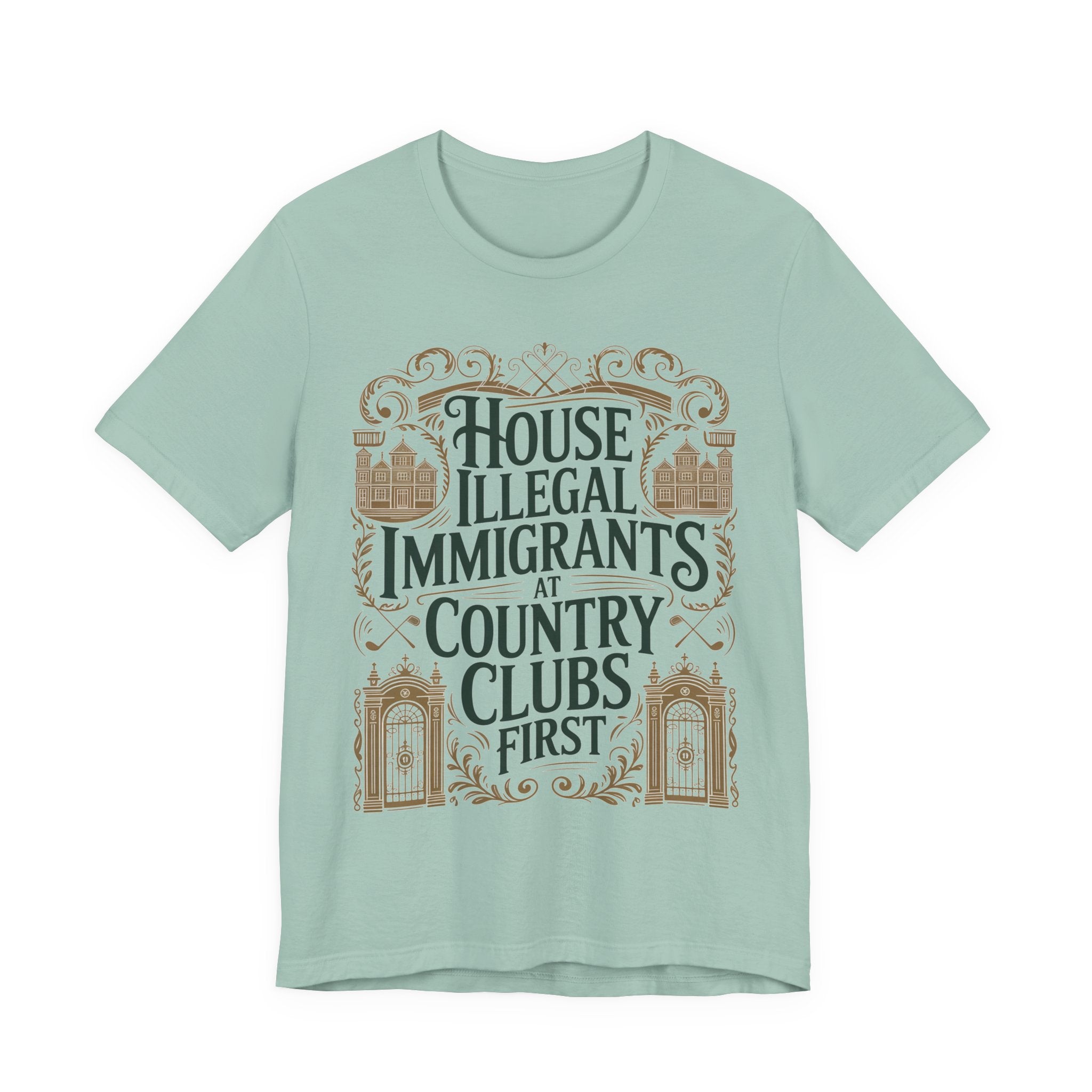 House Illegal Immigrants at Country Clubs First