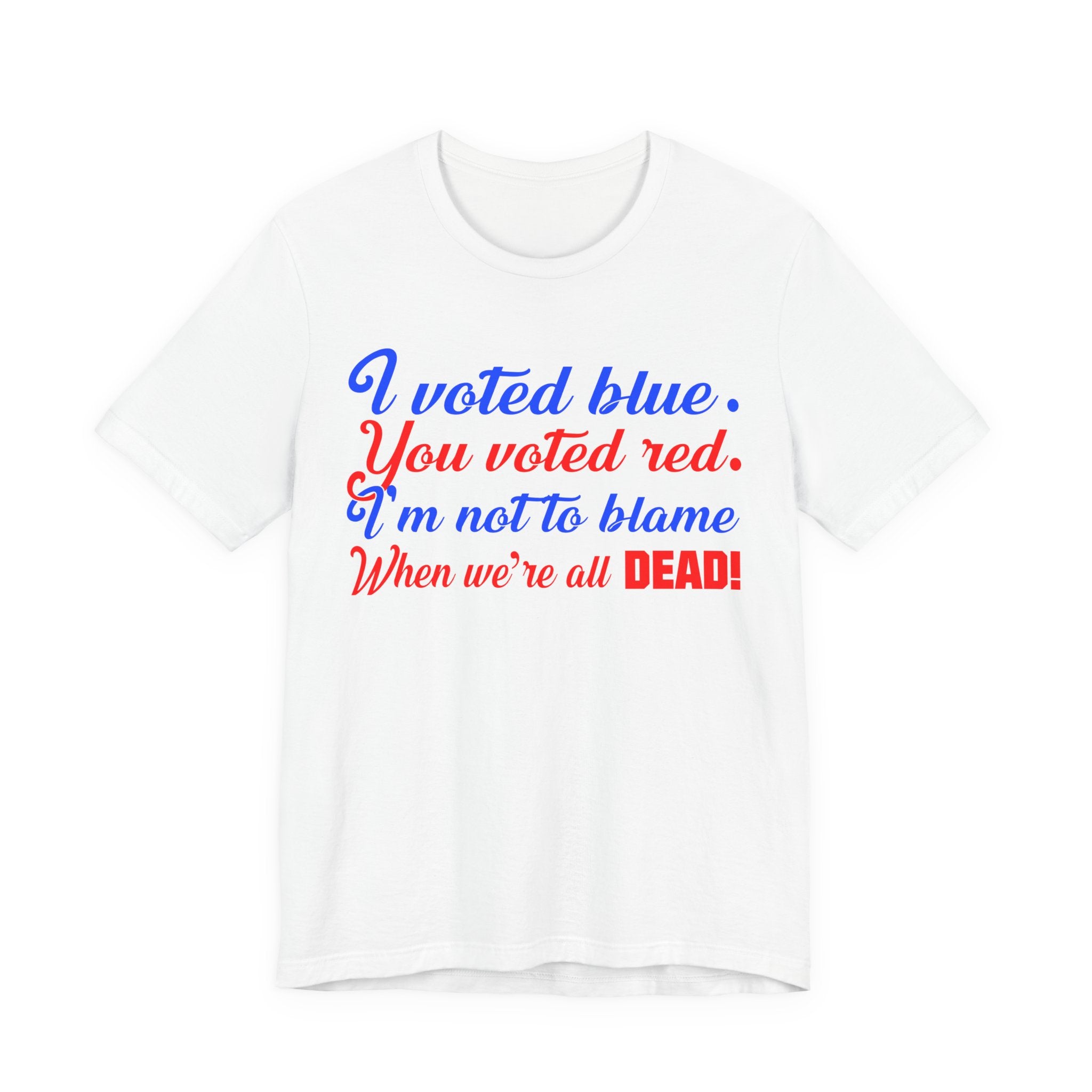 Voted Blue & Red Poem - Democrat