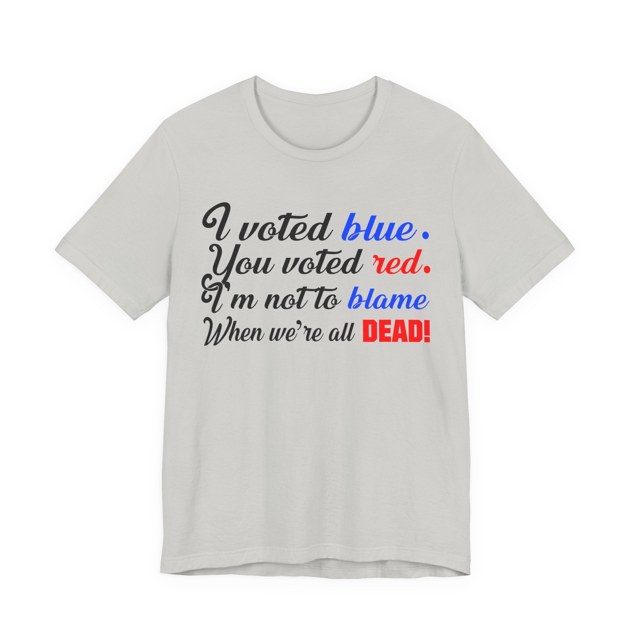 Voted Blue & Red Poem - Democrat