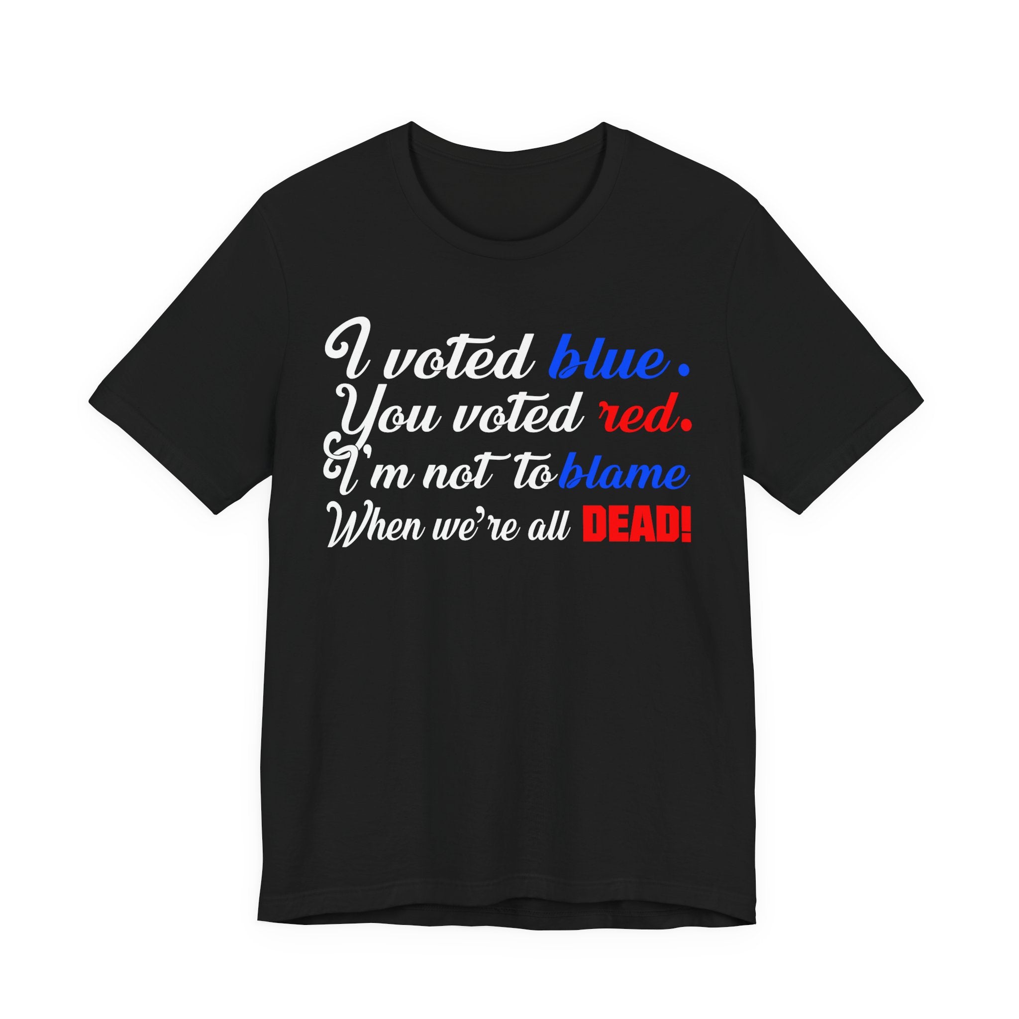 Voted Blue & Red Poem - Democrat