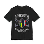 Thin Sheriff or Corrections Line Tee - Tyrants/Protecting