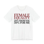 Female Equality 50-50