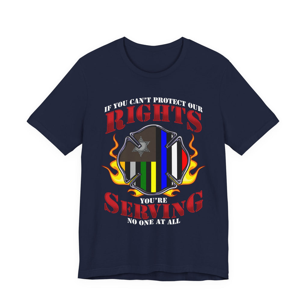 Thin Firefighter Line Tee - Rights/Serving