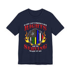 Thin Firefighter Line Tee - Rights/Serving