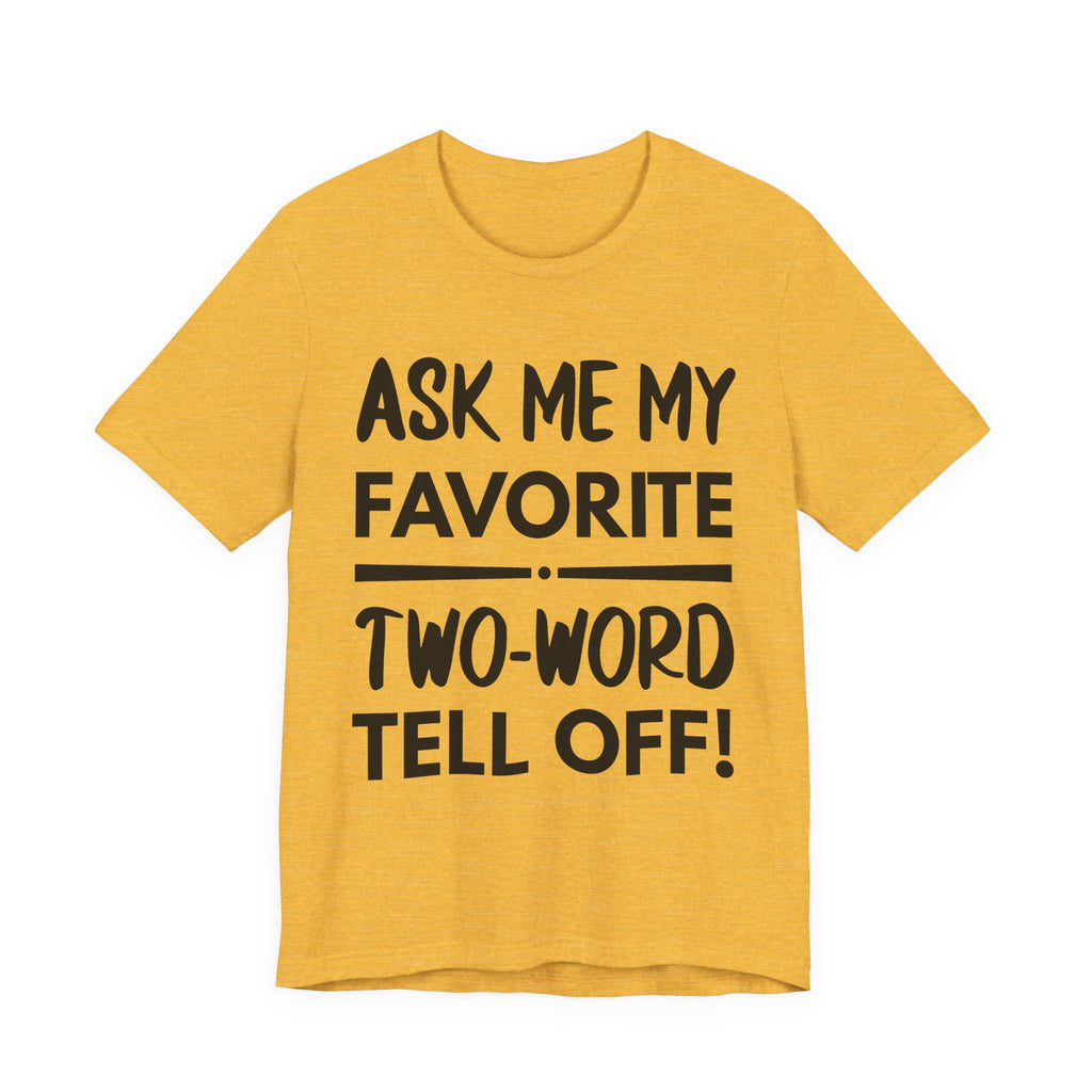 Two-Word Tell Off! - Black text - NSFW