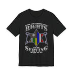 Thin Sheriff & Corrections Line Tee - Rights/Serving