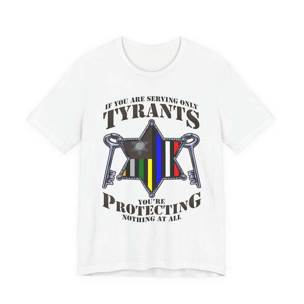 Thin Sheriff or Corrections Line Tee - Tyrants/Protecting
