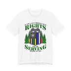 Thin Federal Line Tee - Rights/Serving