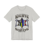 Thin Sheriff & Corrections Line Tee - Rights/Serving