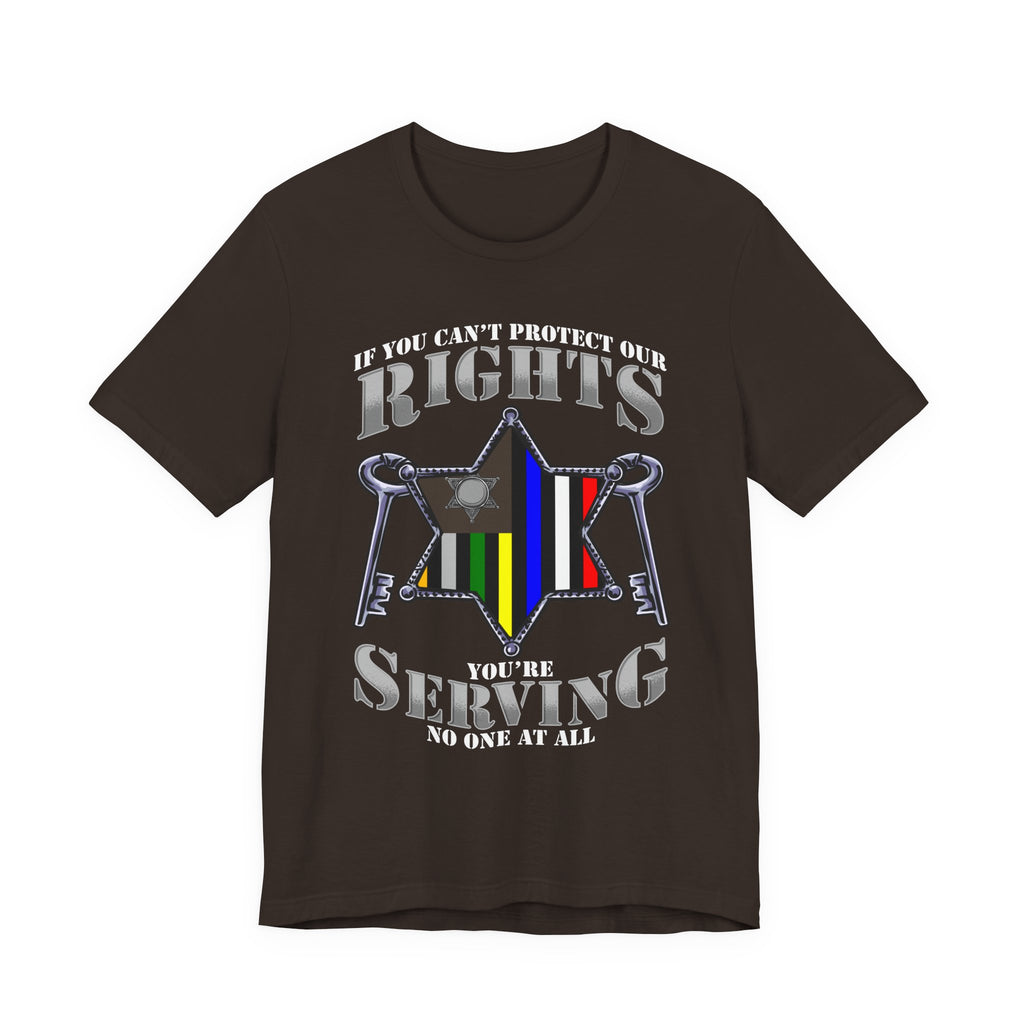 Thin Sheriff & Corrections Line Tee - Rights/Serving