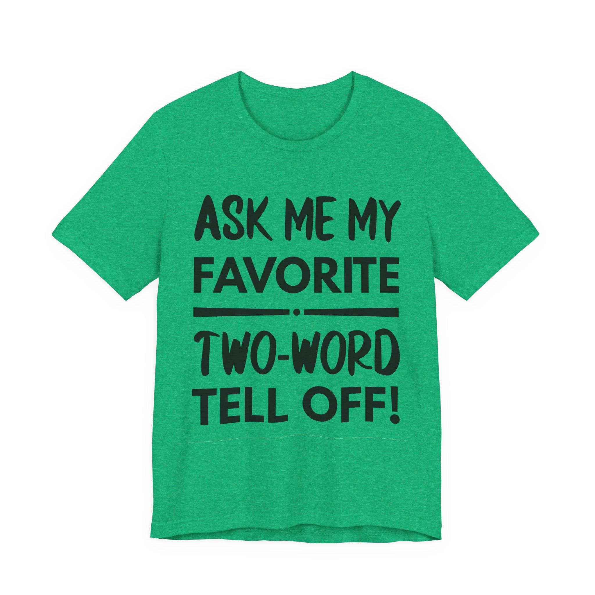 Two-Word Tell Off! - Black text - NSFW