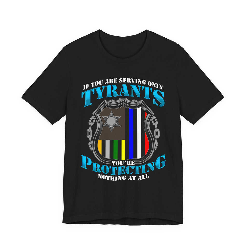 Thin Police Line Tee - Tyrants/Protecting