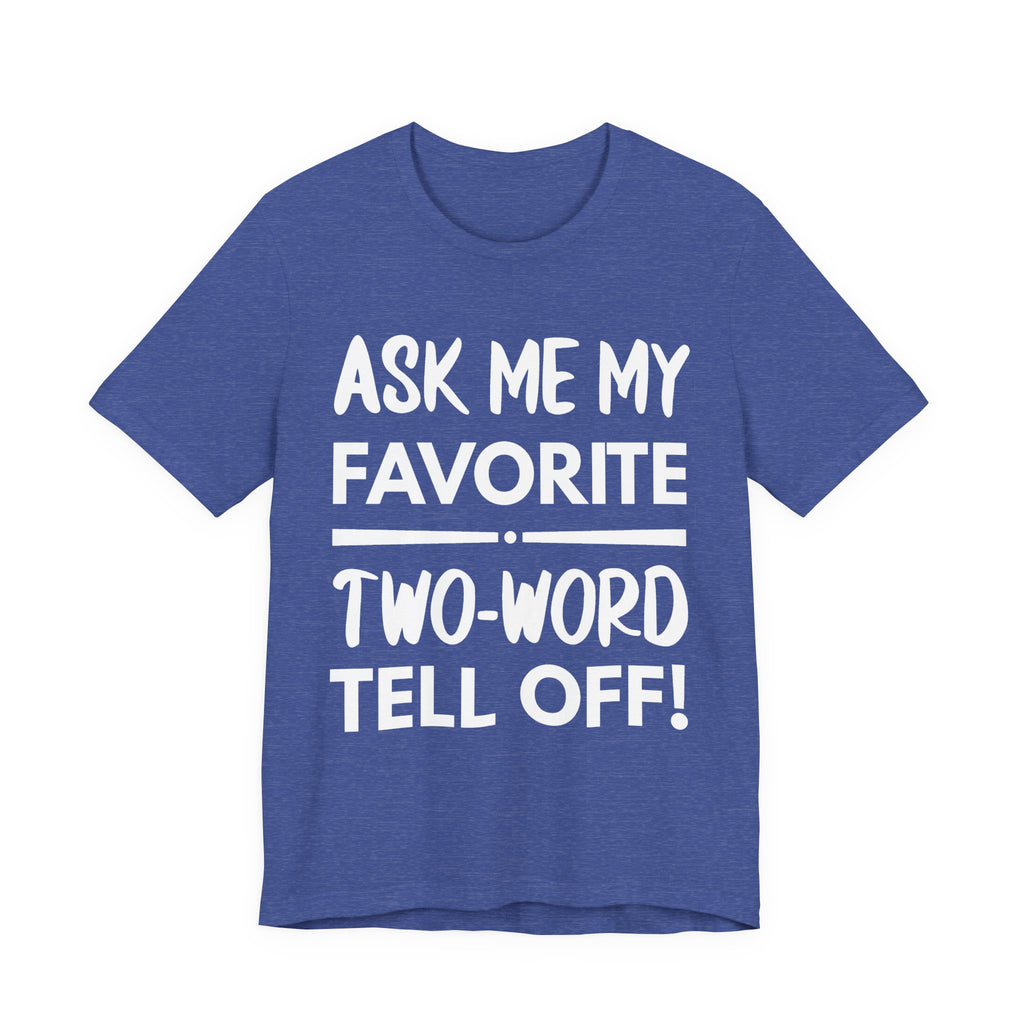 Two-Word Tell Off! - White text - NSFW