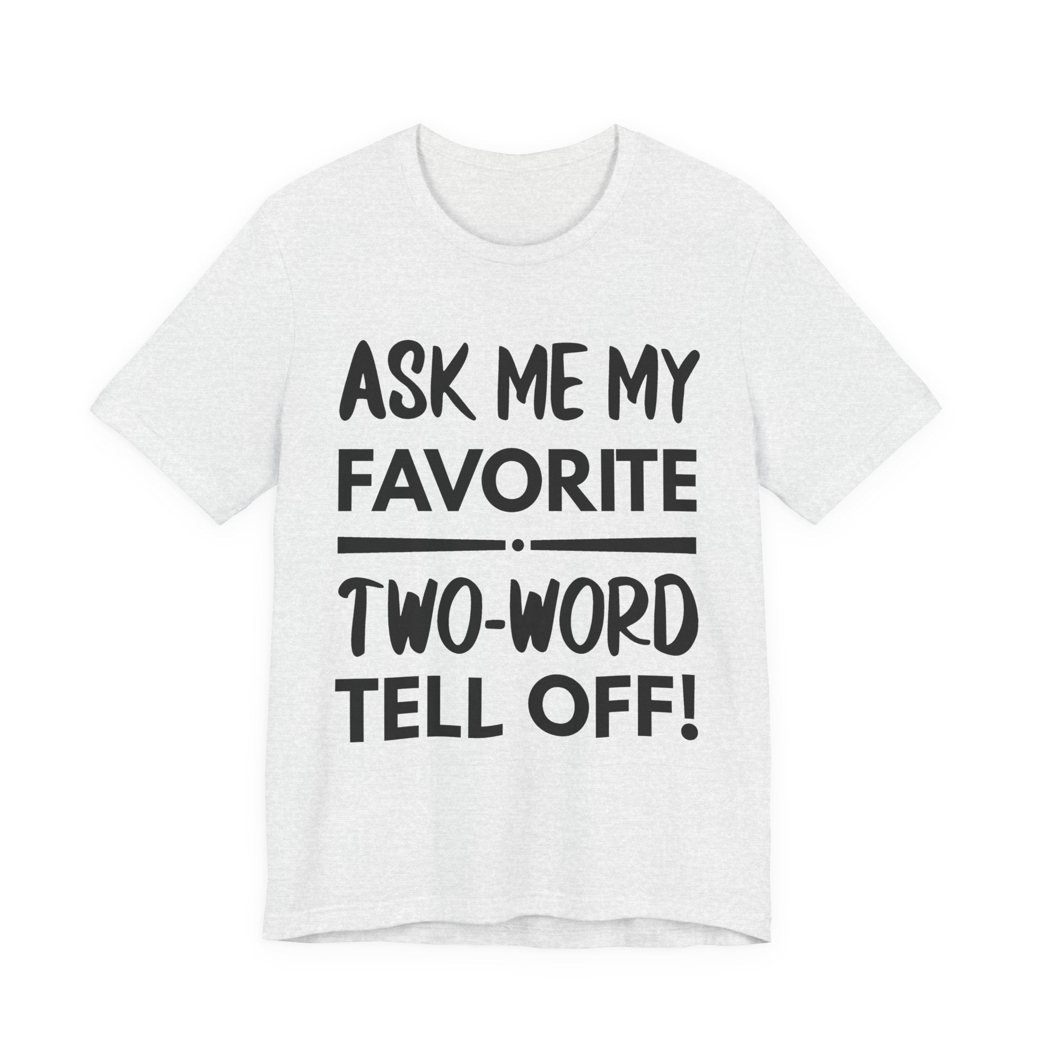 Two-Word Tell Off! - Black text - NSFW