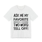 Two-Word Tell Off! - Black text - NSFW