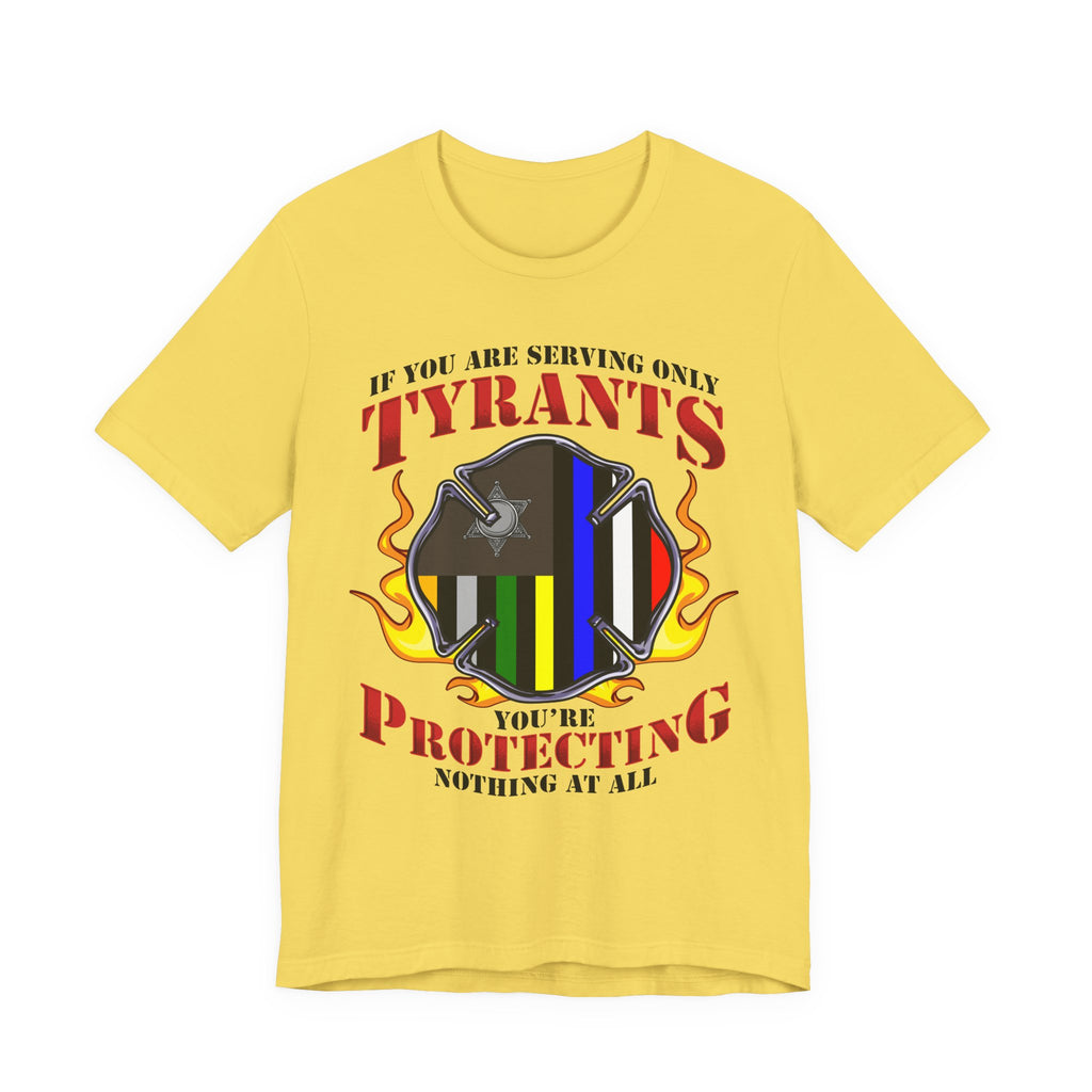 Thin Firefighter Line Tee - Tyrants/Protecting