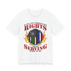 Thin Firefighter Line Tee - Rights/Serving