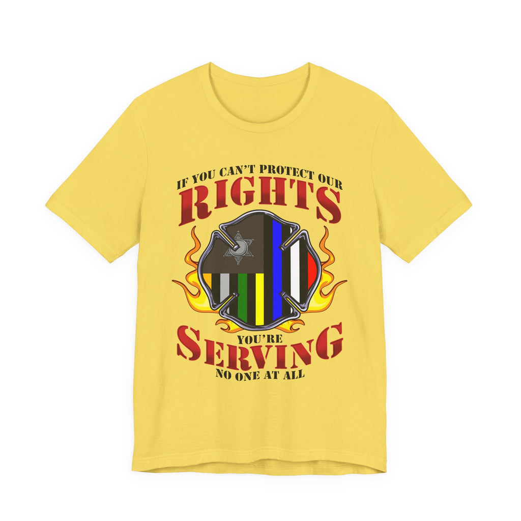 Thin Firefighter Line Tee - Rights/Serving
