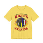 Thin Firefighter Line Tee - Rights/Serving