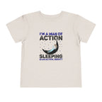 Man of Action - Sleeping is an Action [Toddler Tee]