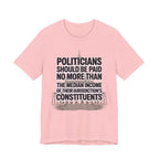 Politicians Should Be Paid No More Than Their Jurisdiction's Median Income