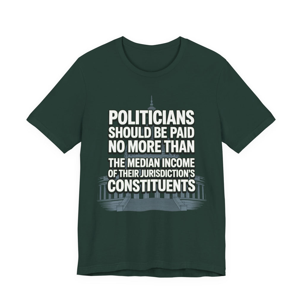 Politicians Should Be Paid No More Than Their Jurisdiction's Median Income